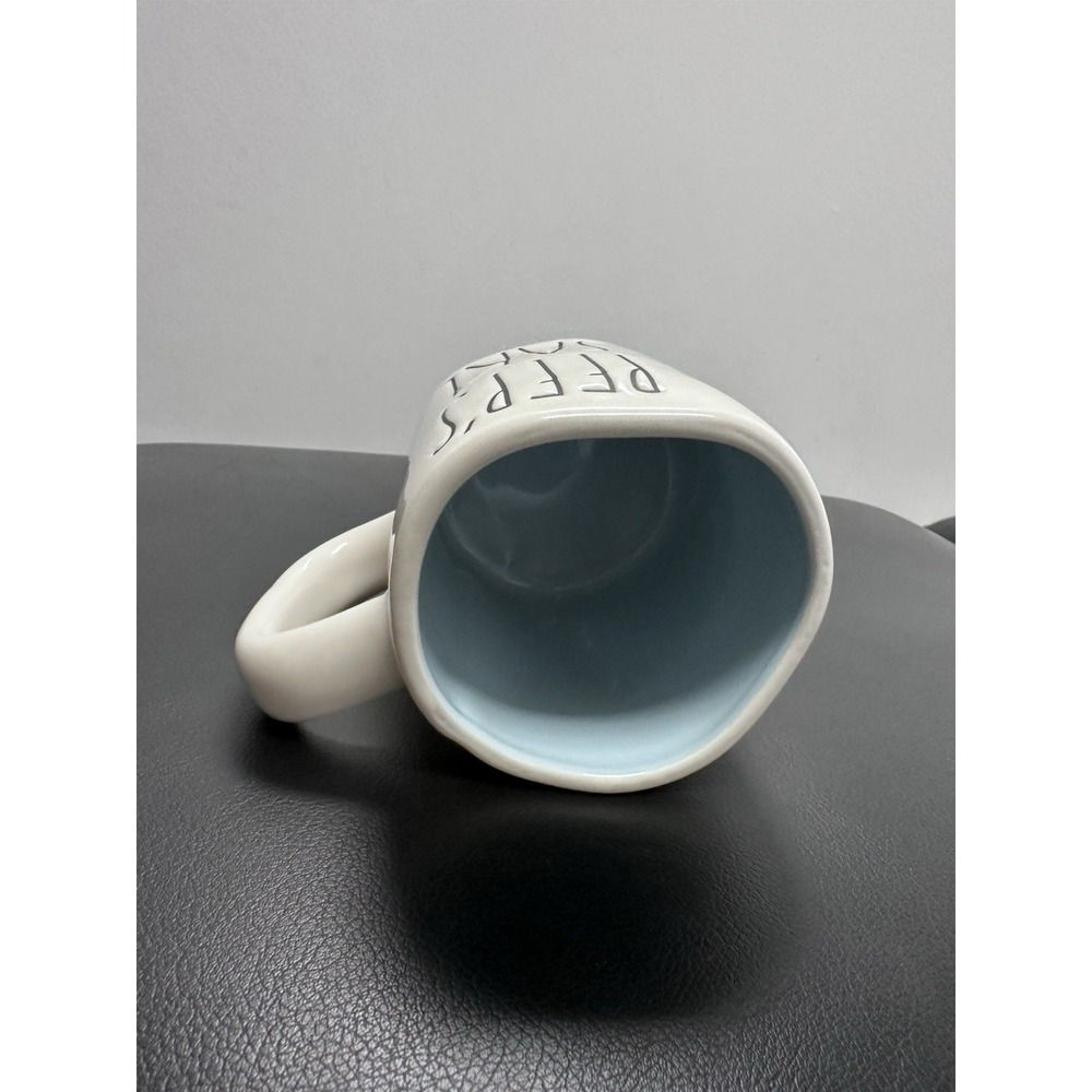 Rae Dunn Artisan Magenta PEEP'S SAKE Mug - Off-White/Light Blue - Picture 3 of 4